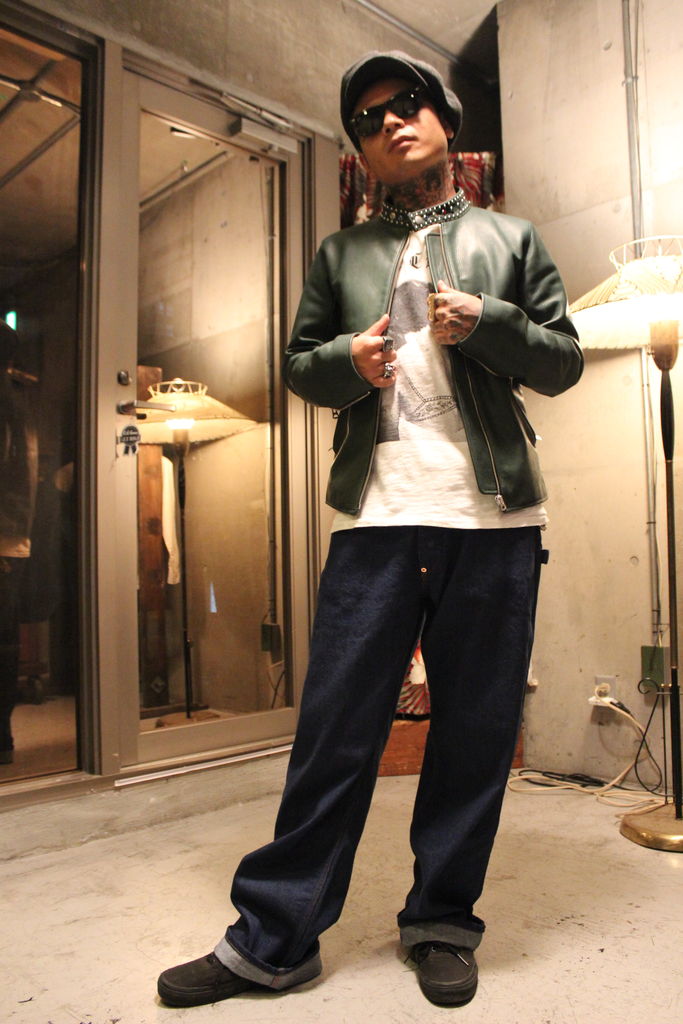 スタイリッシュシンプル O.C CREW オーシークルー スタッズ ライダース