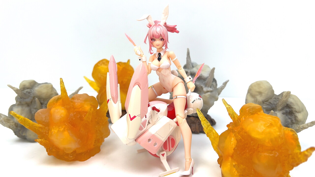 開封】サイクロンバニー号＆ギアセット(+バニーガール アイリン