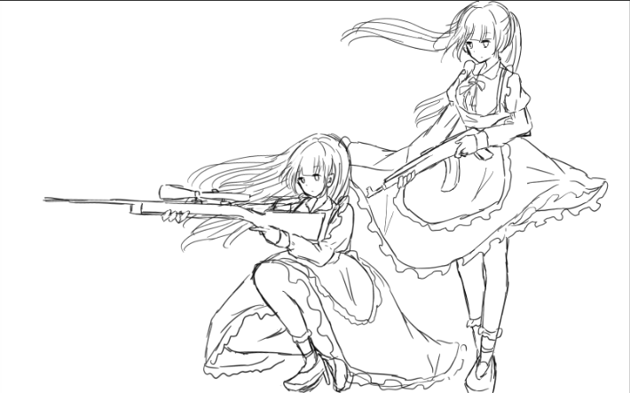 銃を持ってる人の描き方 重要なのは握り方 お絵かき情報上達法まとめ