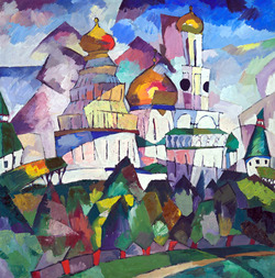 1 Churches._New_Jerusalem_by_Aristarkh_Lentulov_(1917)