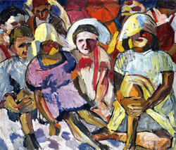 1 Children_with_Parasols_by_Aristarkh_Lentulov_(ca._1912)