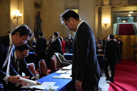 初登院、の前に…