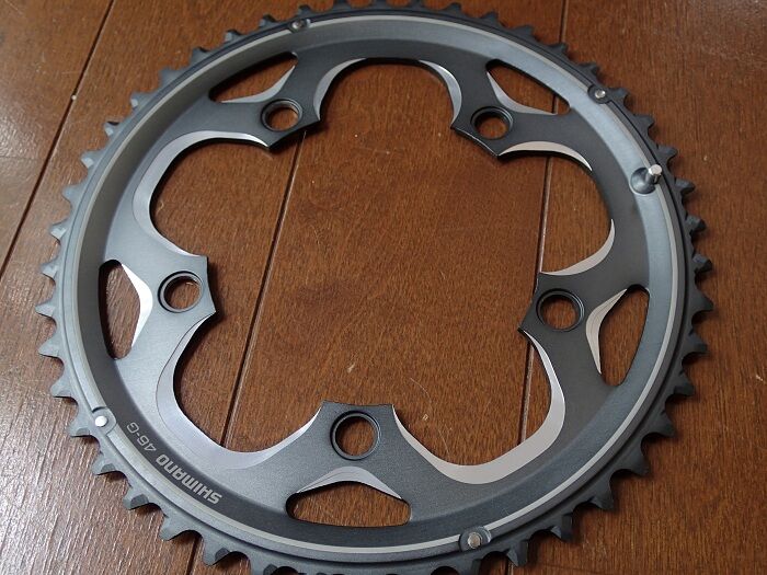 シマノ FC-CX70 チェーンリング 46T に交換 : ロードバイク・MTBの整備記録