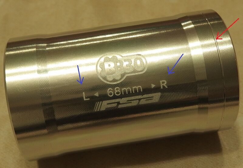 Fsa 30 アダプター の取付方法 クランクをホローテック 化 マニアックなロードバイク Mtb整備とツーリングの記録