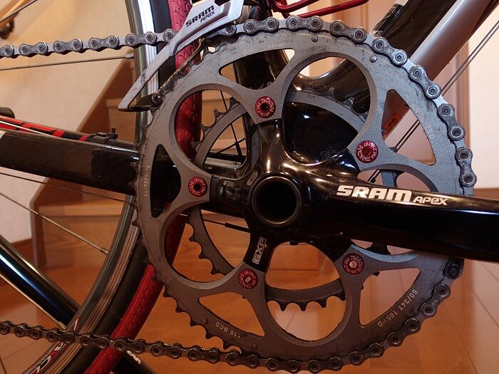 シマノ FC-CX70 チェーンリング 46T に交換 : ロードバイク・MTBの整備記録