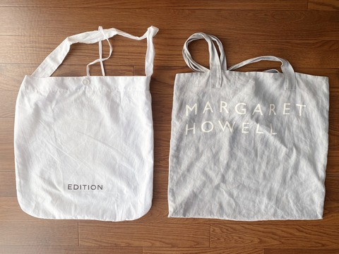 コロナ時代のバッグは、洗えるものを2つ交互に使う。