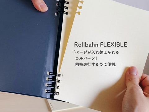 7点セットRollbahnFLEXIBLE ダイヤリー　カバー・リフィル・その他