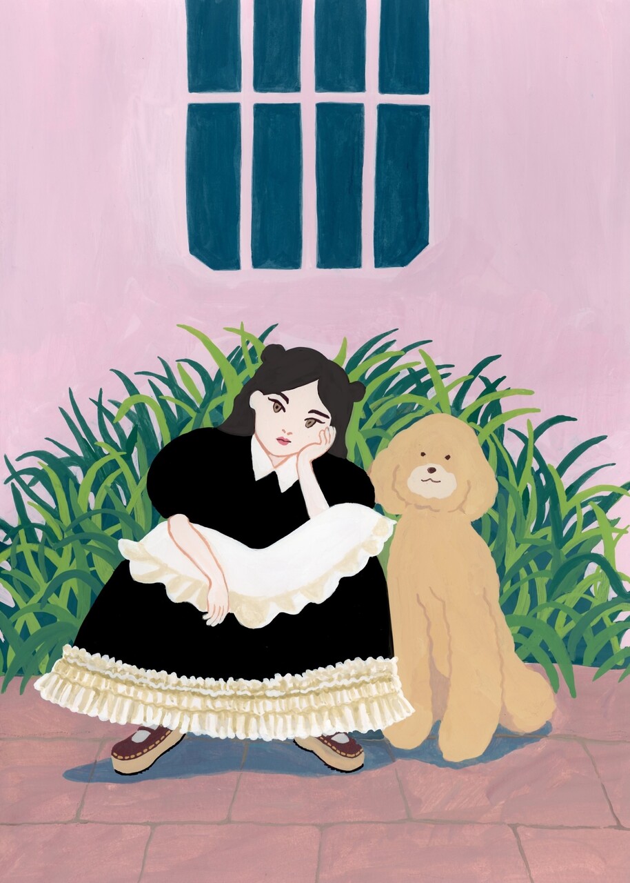 さいあくななちゃん／原画／裏面にサイン、イラストあり