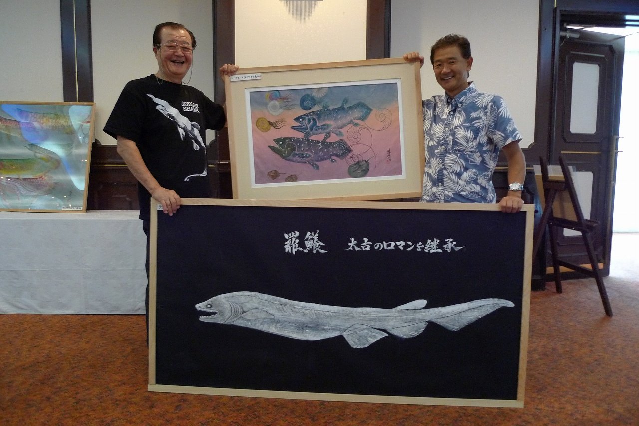 山本龍香 カラー魚拓 紫龍展 ～いのちの躍動～：カラー魚拓展で