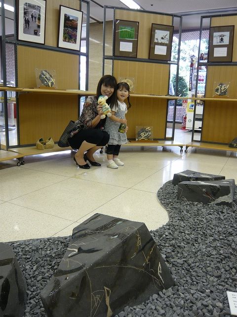 作品と人とのコラボ(展示会場)