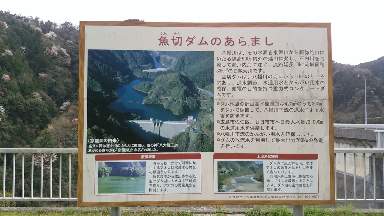 魚切ダムと梶毛ダム 広島県 おふーさんのblog 魚切ダムと梶毛ダム 広島県 おふーさんのblog