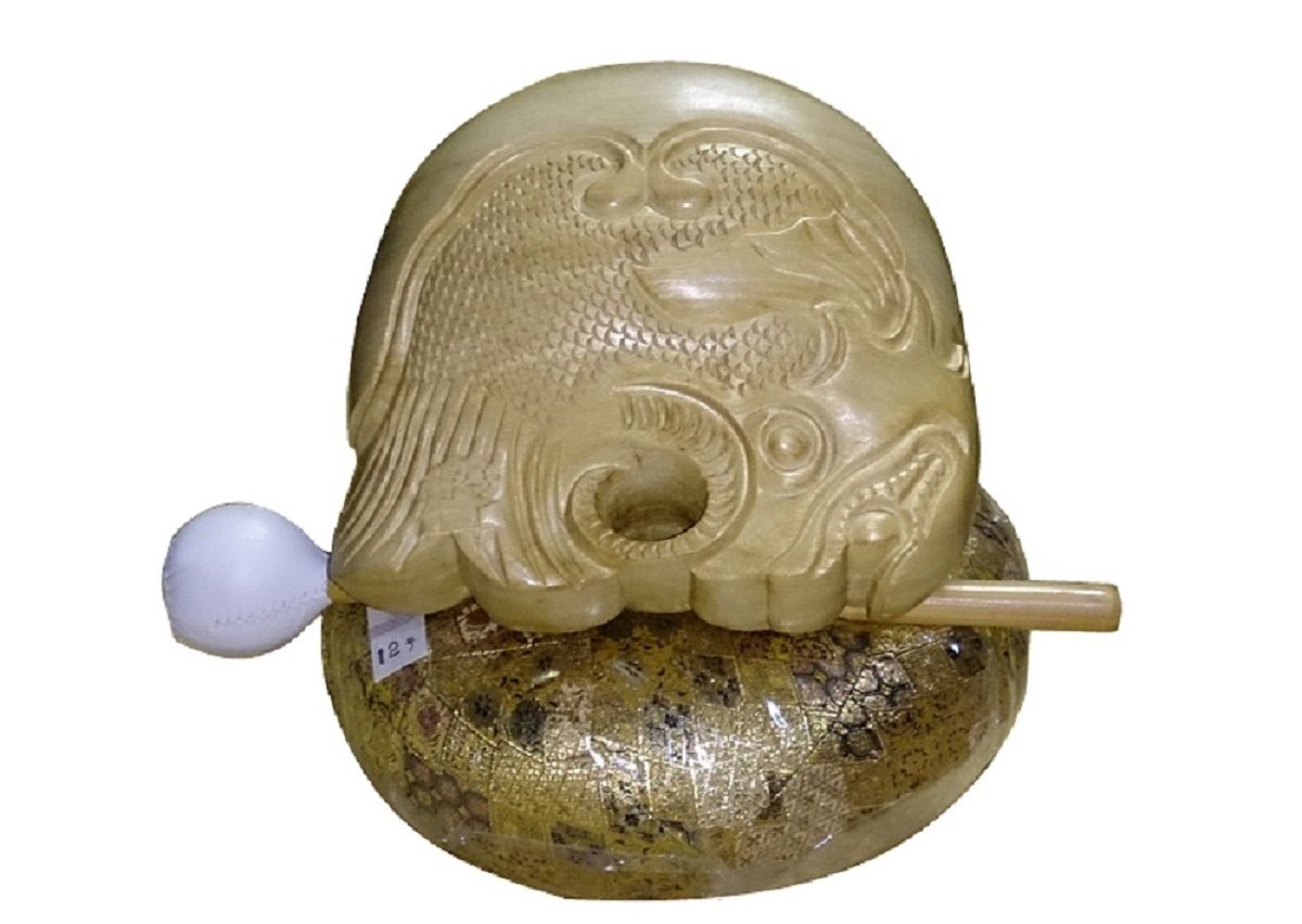 株)小笠原謹製 圓龍寺全籐倍15号 木魚バイ 木魚バチ 【本革 株)小笠原謹製 圓龍寺全籐倍15号 木魚バイ 木魚バチ 【本革