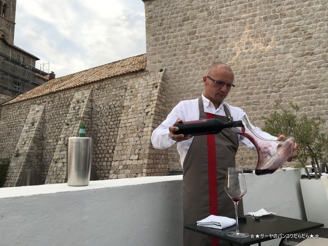 360 Dubrovnik Michelin restaurant ソムリエ