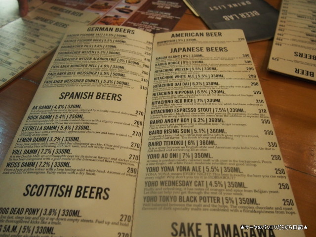 BEER LAB¡¡Chiang mai thailand ¥Á¥§¥ó¥Þ¥¤