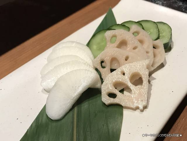 cocoro こころ ダイニング 創作和食 バンコク 漬物