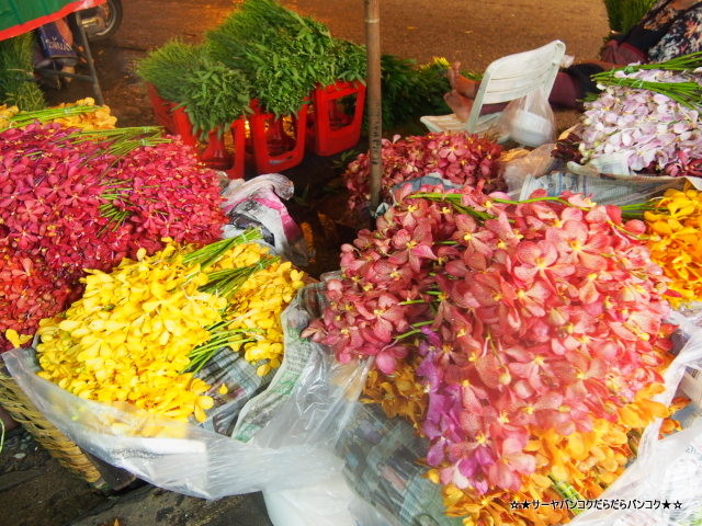 パークロン市場 バンコク 花市場 Pak Klong Market