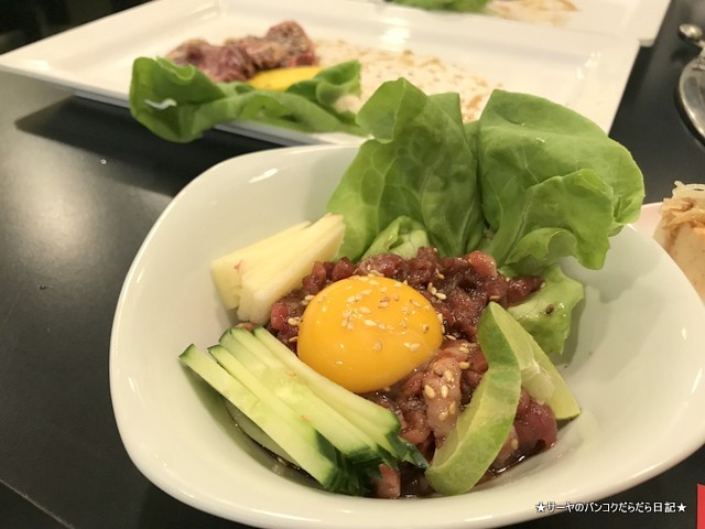 yakiniku torajun 焼肉トラちゃん バンコク bangkok ユッケ