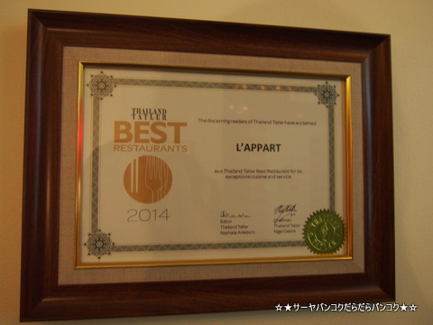 bar L'Appart Sofitel bangkok ソフィテル
