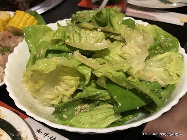 sankyu yakiniku 3休 三休 バンコク 美味しい焼肉 三休サラダ