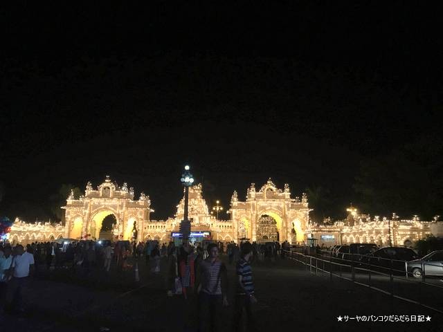 マイソールパレス 夜 ライトアップ 絶景 おすすめ インド (1)