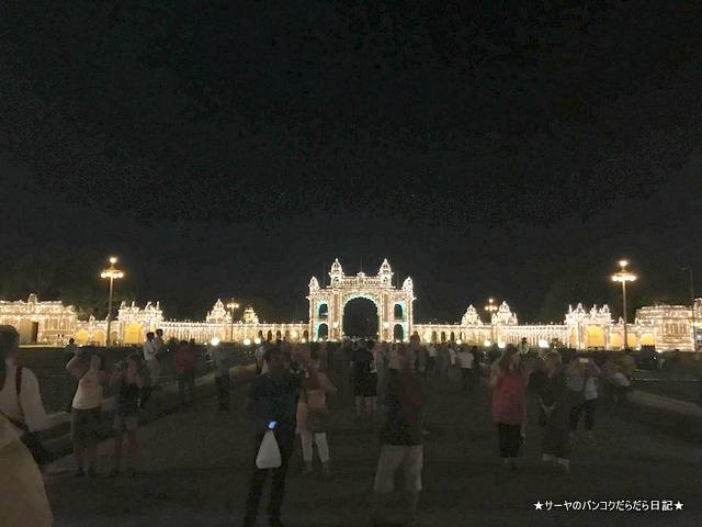 マイソールパレス 夜 ライトアップ 絶景 おすすめ インド (7)