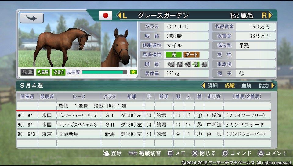 ウイニングポスト8 18プレイ日記part9 懲りずに 大体ガミってる 競馬 ゲーム 他