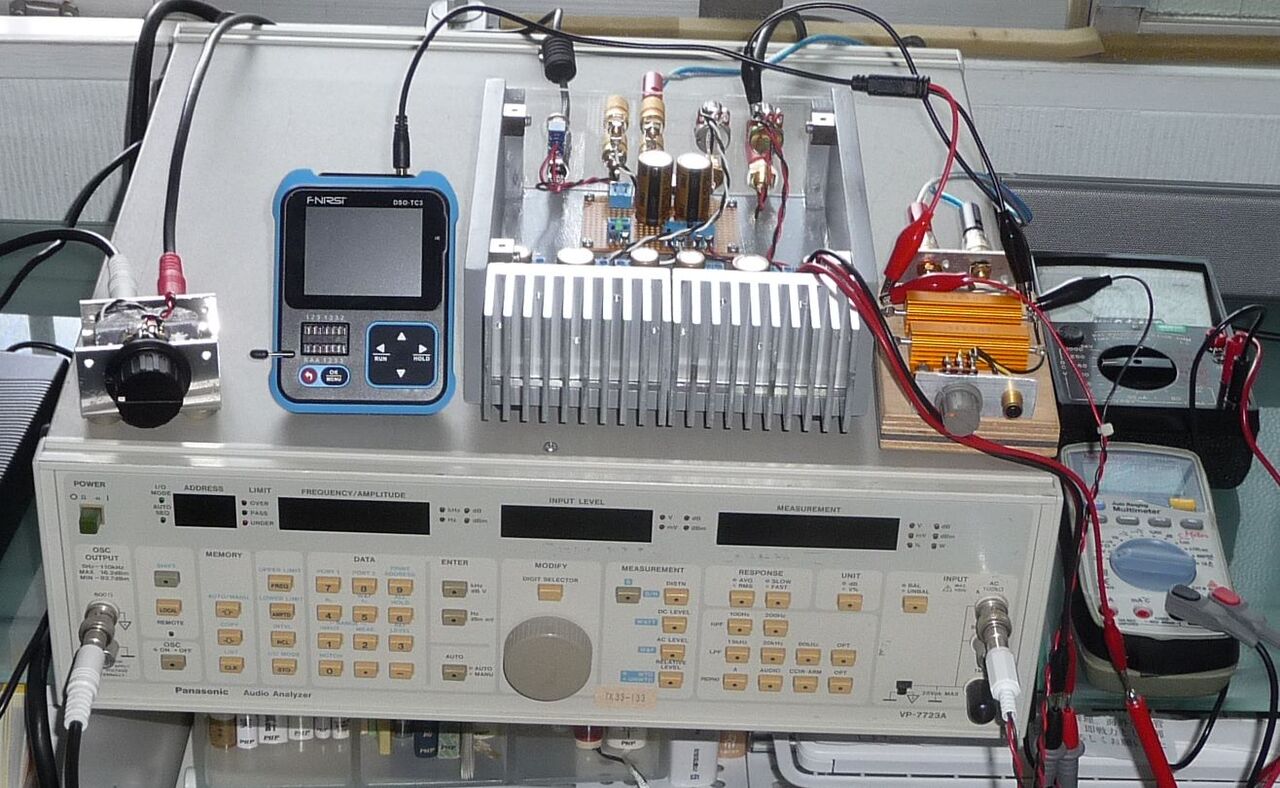 MOS-FET A級動作パワーアンプ その(5) 特性計測 : OGUさんのクラフト