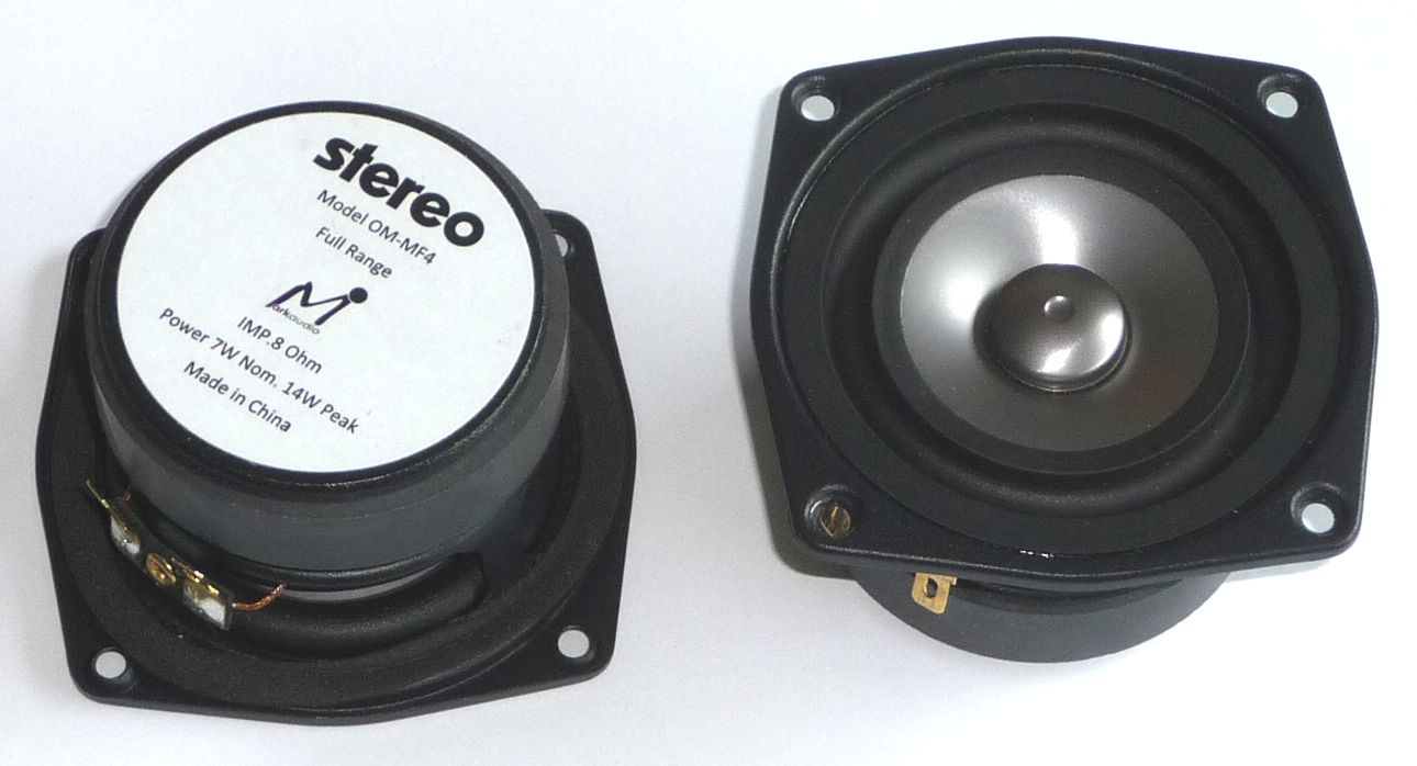 【新品未使用】マークオーディオ製OM-MF4-MICAユニット＆エンクロージャ 新品未使用】マークオーディオ製OM-MF4-MICAユニット＆エンクロージャ