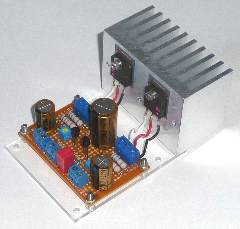 MOS-FET A級動作パワーアンプ その(2) アンプ基板つくり : OGU