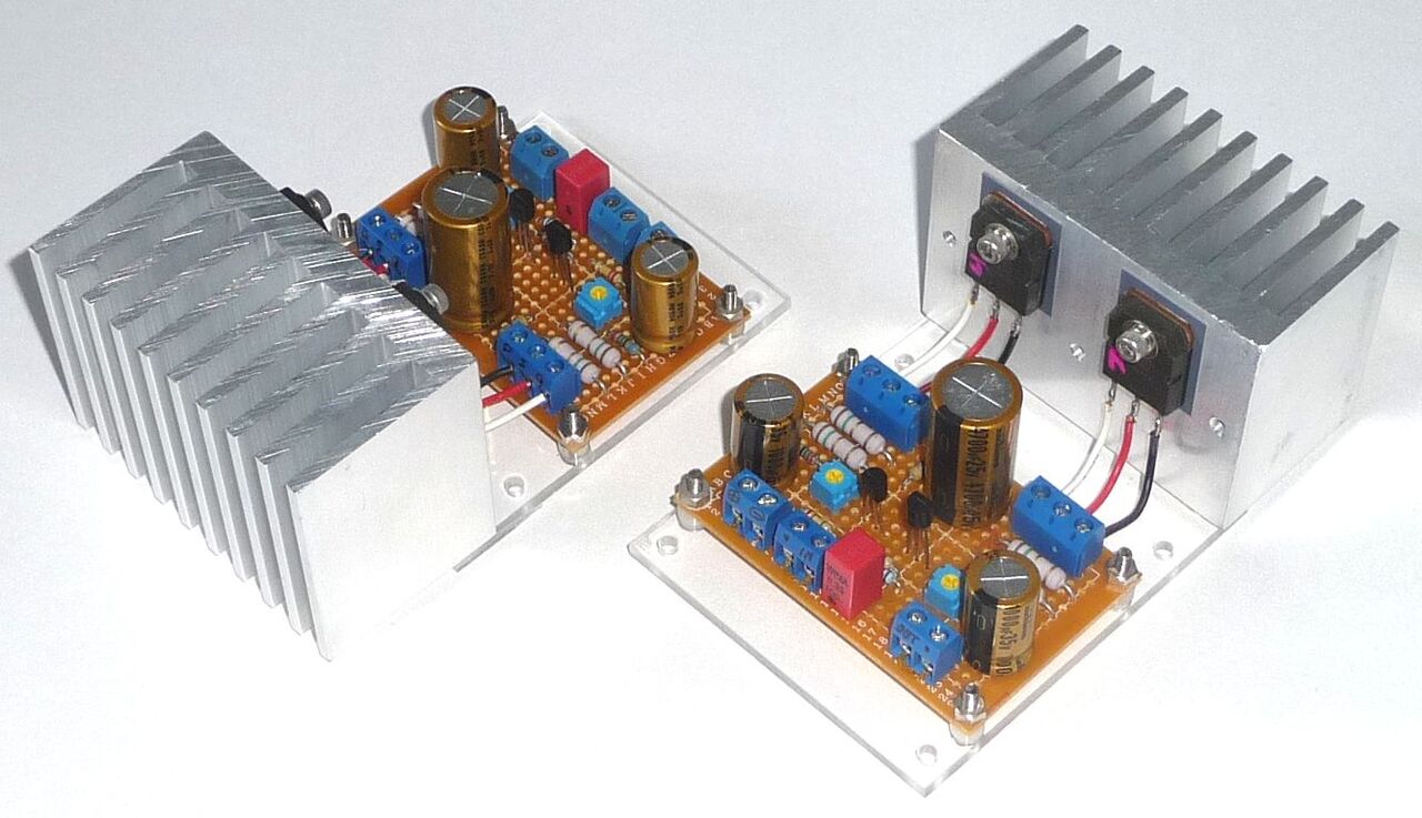 MOS-FET A級動作パワーアンプ その(2) アンプ基板つくり : OGUさんの