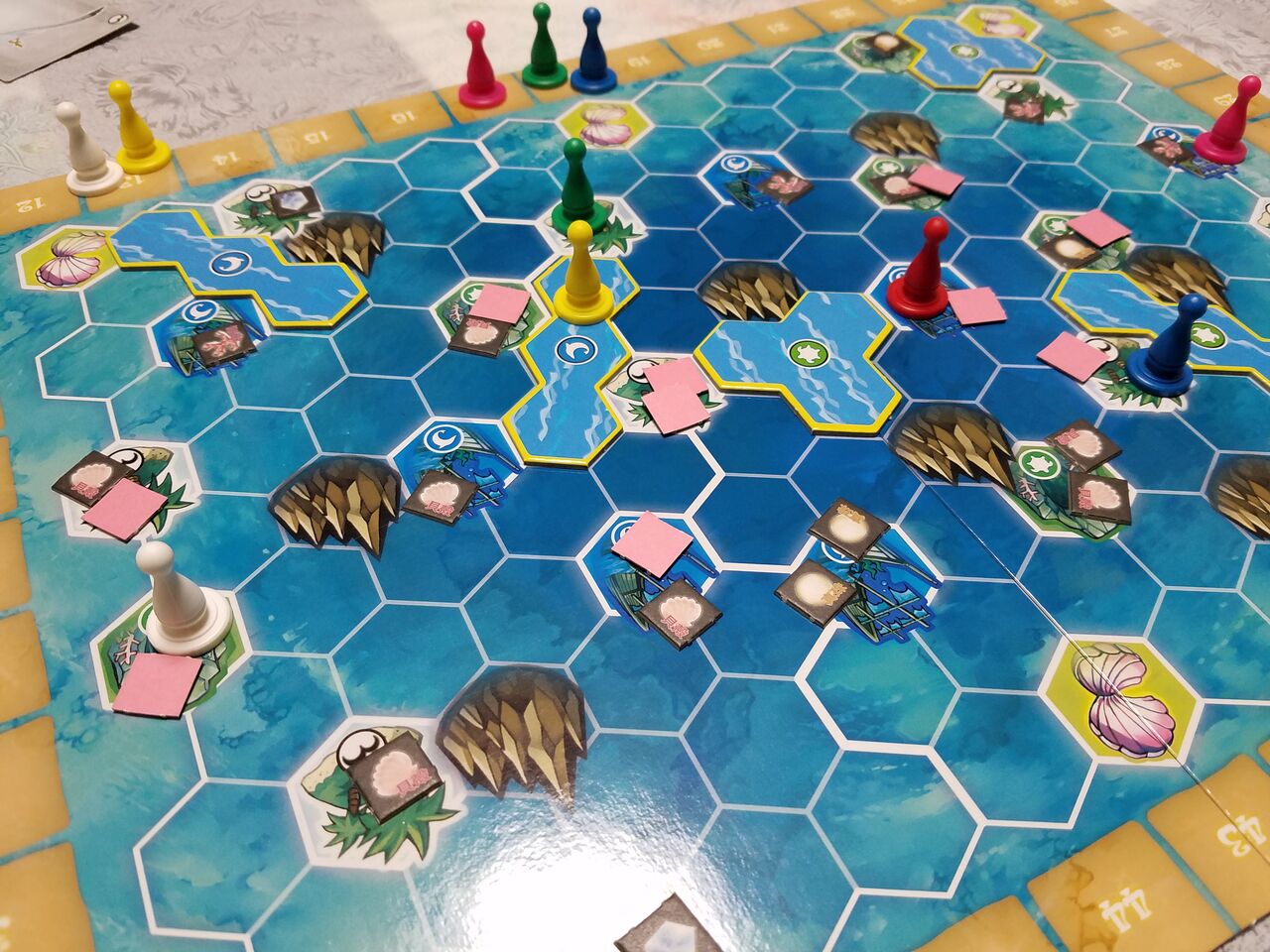 ボードゲーム レビュー 評価 マーメイドレイン Mermaid Rain あそびつながるラボ おすすめのボードゲーム紹介ブログ
