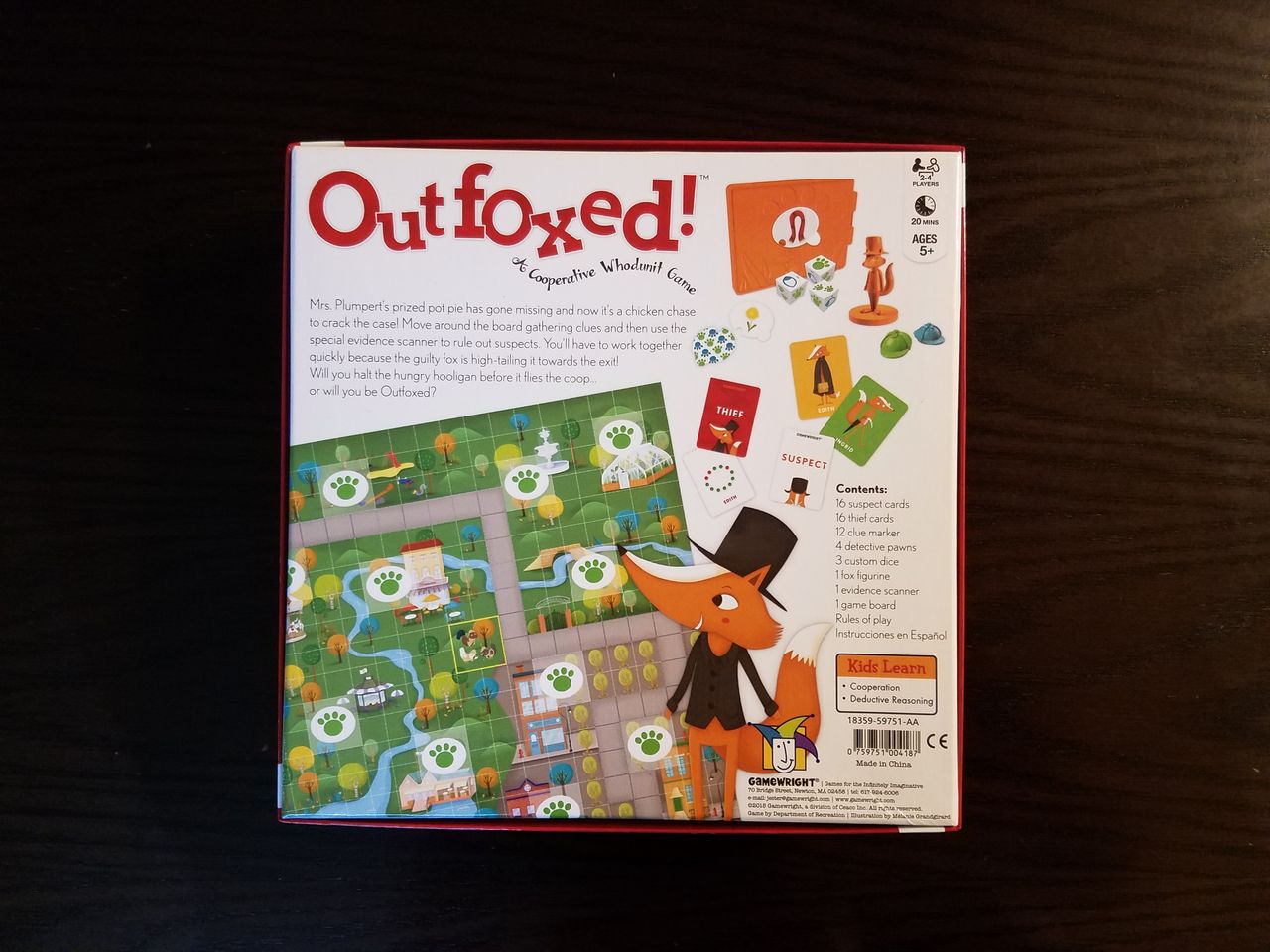 ボードゲーム レビュー 評価 アウトフォックスト Outfoxed あそびつながるラボ おすすめのボードゲーム紹介ブログ