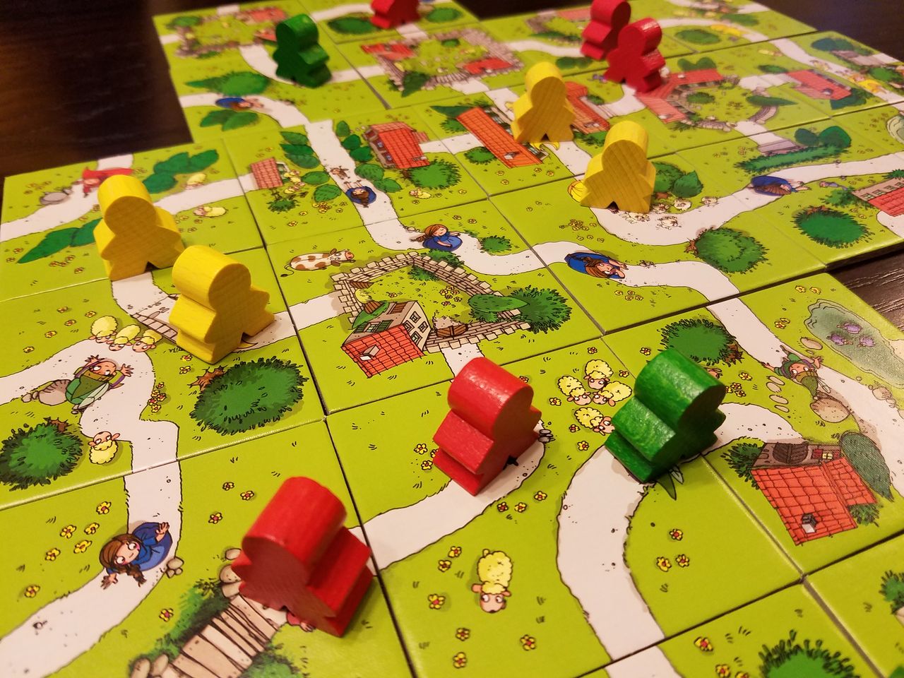 ボードゲーム レビュー 評価 カルカソンヌ キッズ カルカソンヌジュニア Carcassonne Junior あそびつながるラボ おすすめのボードゲーム紹介ブログ