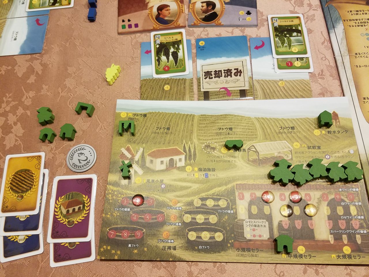 ボードゲーム レビュー 評価 ワイナリーの四季 ヴィティカルチャー Viticulture あそびつながるラボ おすすめのボードゲーム紹介ブログ ボードゲーム レビュー 評価 ワイナリーの四季 ヴィティカルチャー Viticulture あそびつながるラボ おすすめのボードゲーム紹介ブログ