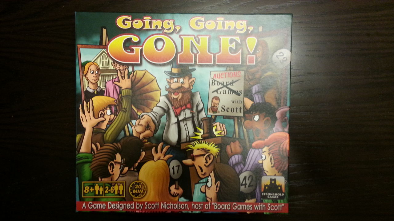 ボードゲーム レビュー 評価 オークション狂想曲 Going Going Gone あそびつながるラボ おすすめのボードゲーム 紹介ブログ