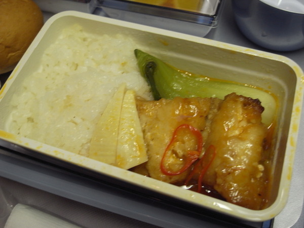 機内食(往路1食目)