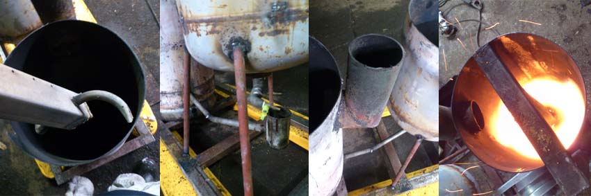 廃油ストーブ 自作 Part2 花茶の料理人日記