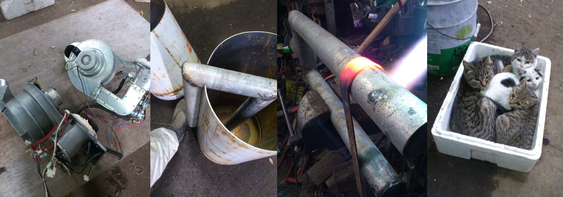 廃油ストーブ 自作 Part1 花茶の料理人日記