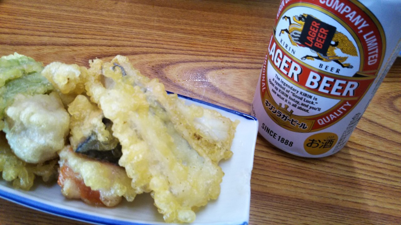 ただの天ぷら盛り合わせ でも ビールのあてだ ツイッター晩酌部 とにかく呑み隊 笹屋食堂 In洲本 プランナーの独り言