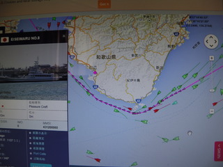 １月９日　第８永盛丸の航跡３