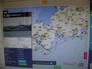 １月９日　第８永盛丸の航跡１