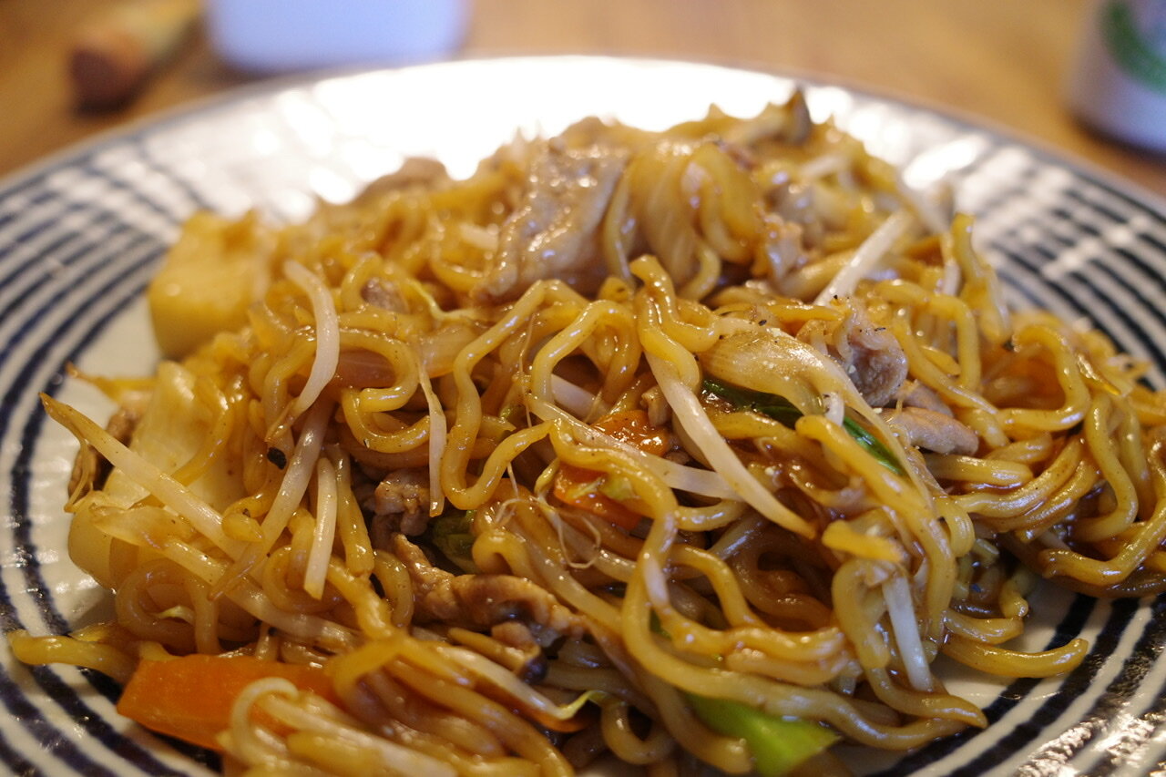 ソース焼きそばに紅生姜は欠かせません おやじ厨房に入る ソース焼きそばに紅生姜は欠かせません おやじ厨房に入る