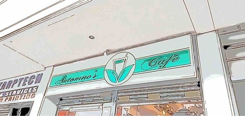 パロッツ君の先生たちも利用するリンガエンの喫茶店。Antonino's Cafe