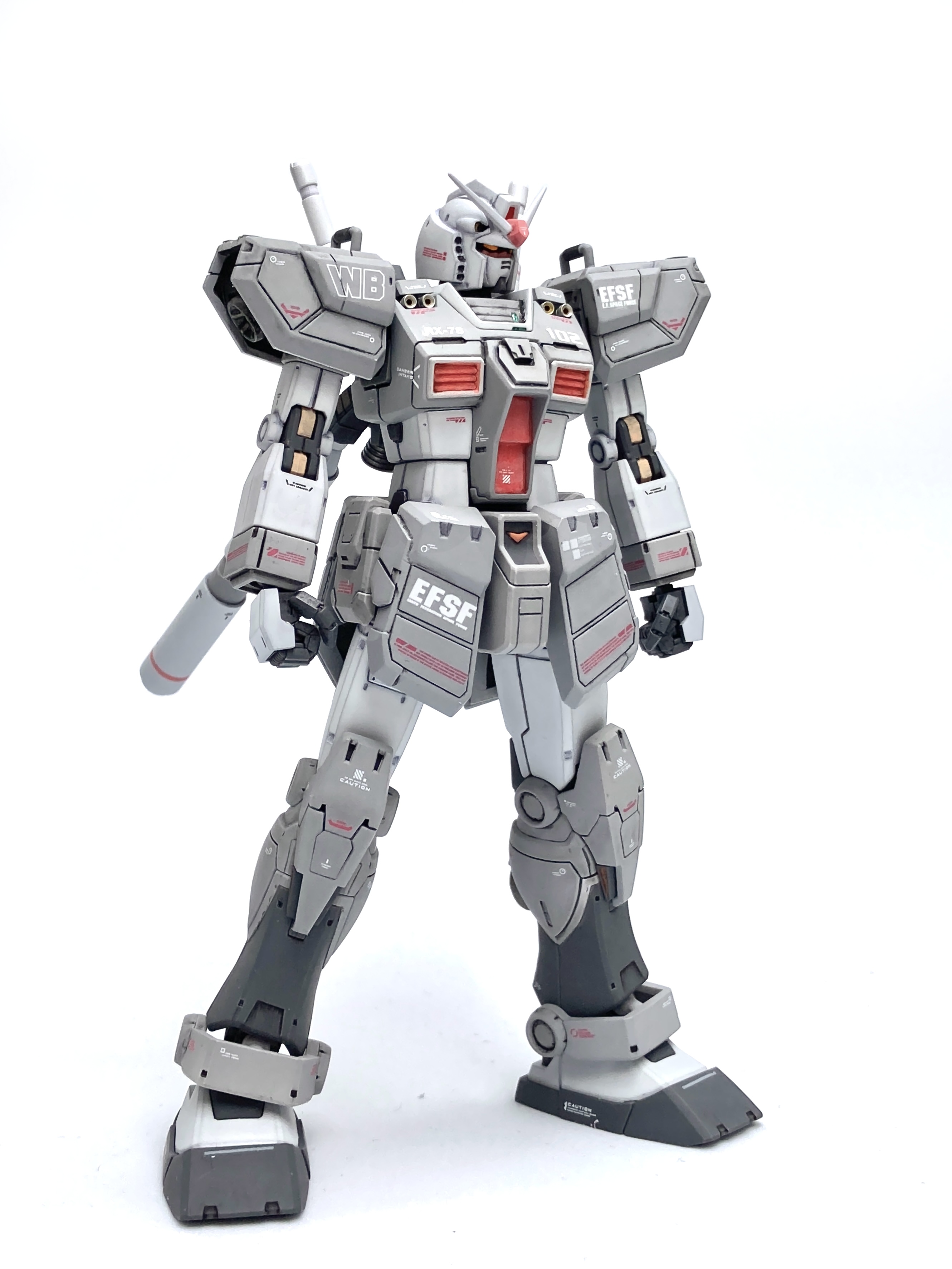 ガンダム（ORIGIN＋グラスフェザー装備）完成編 : おいれんすの作業机