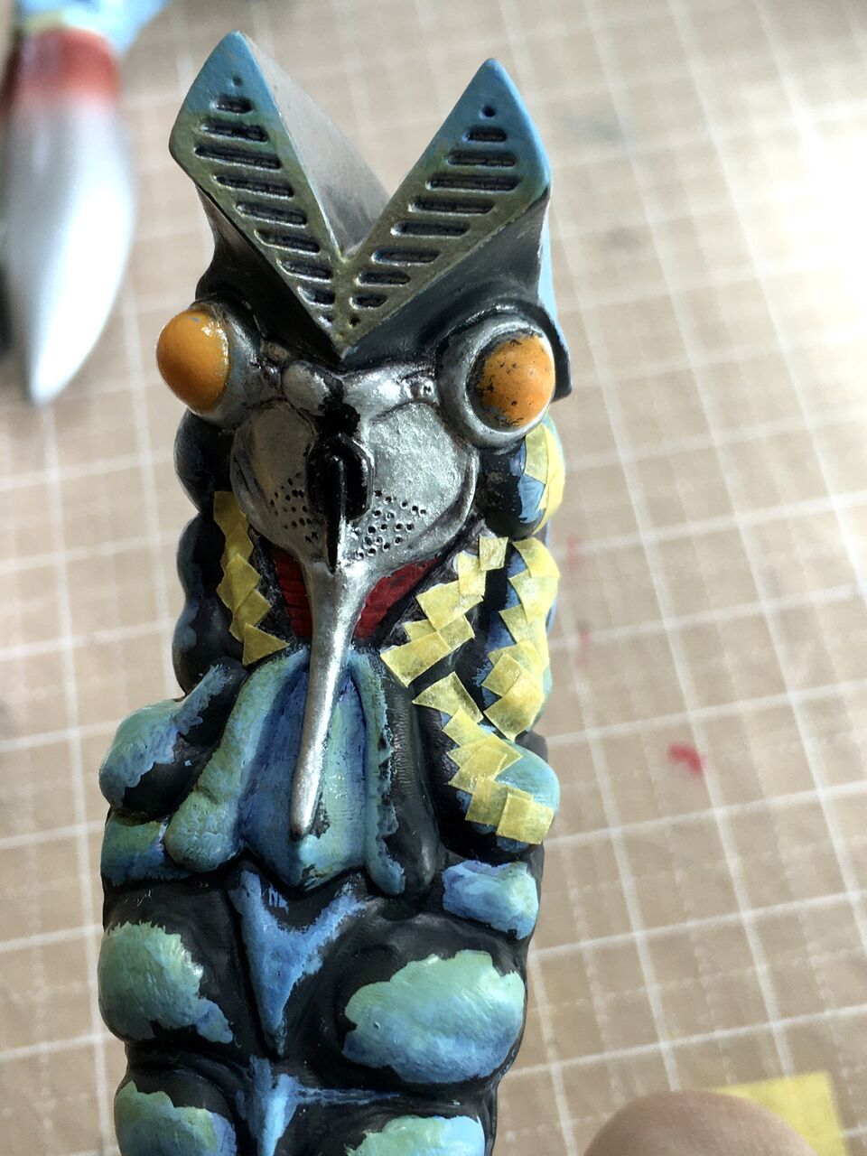 ウルトラ怪獣シリーズ バルタン星人 塗装 : おいれんすの作業机
