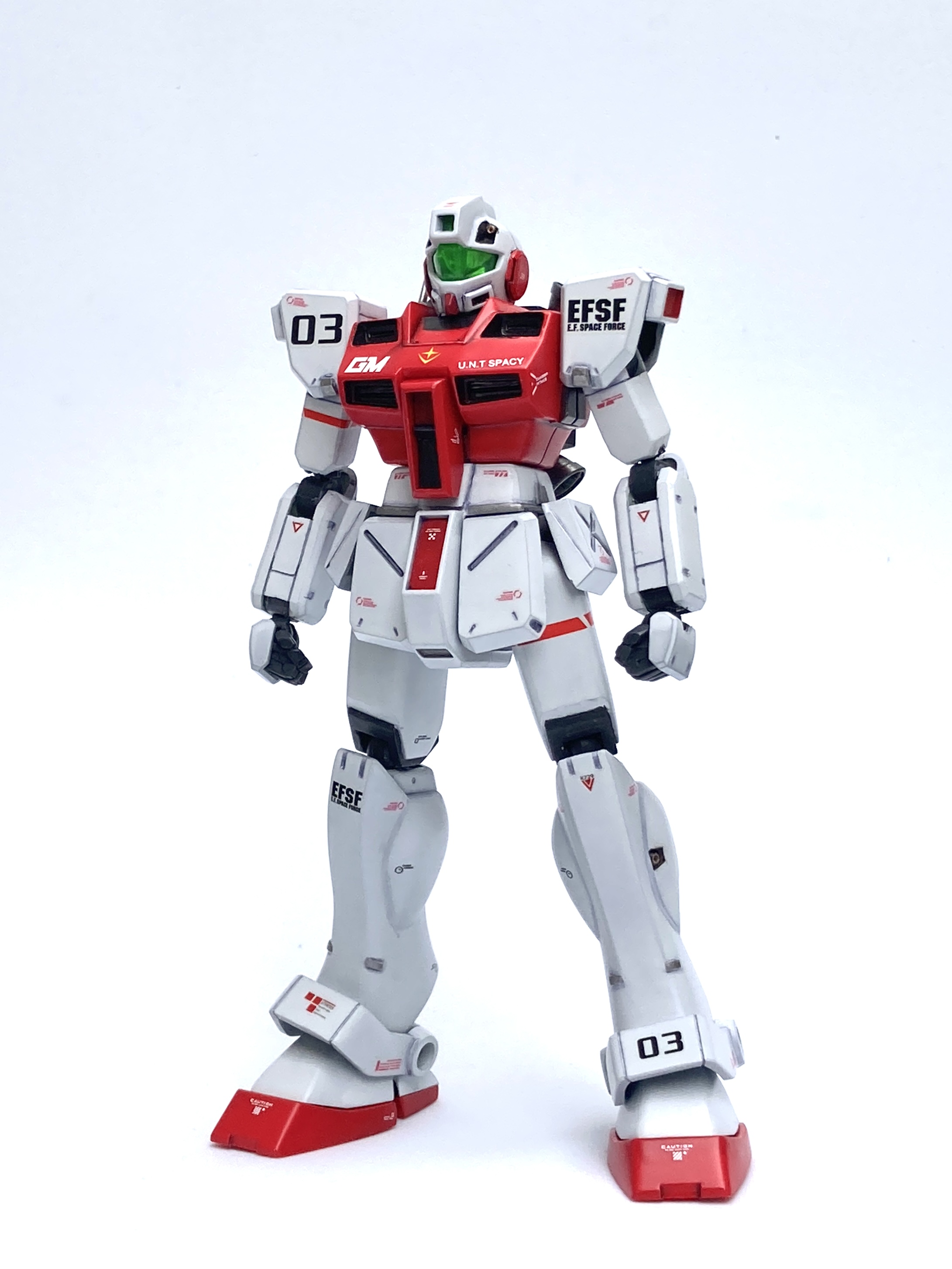旧キット 1/144 ジム・コマンド宇宙用 改造（完成編） : おいれんすの