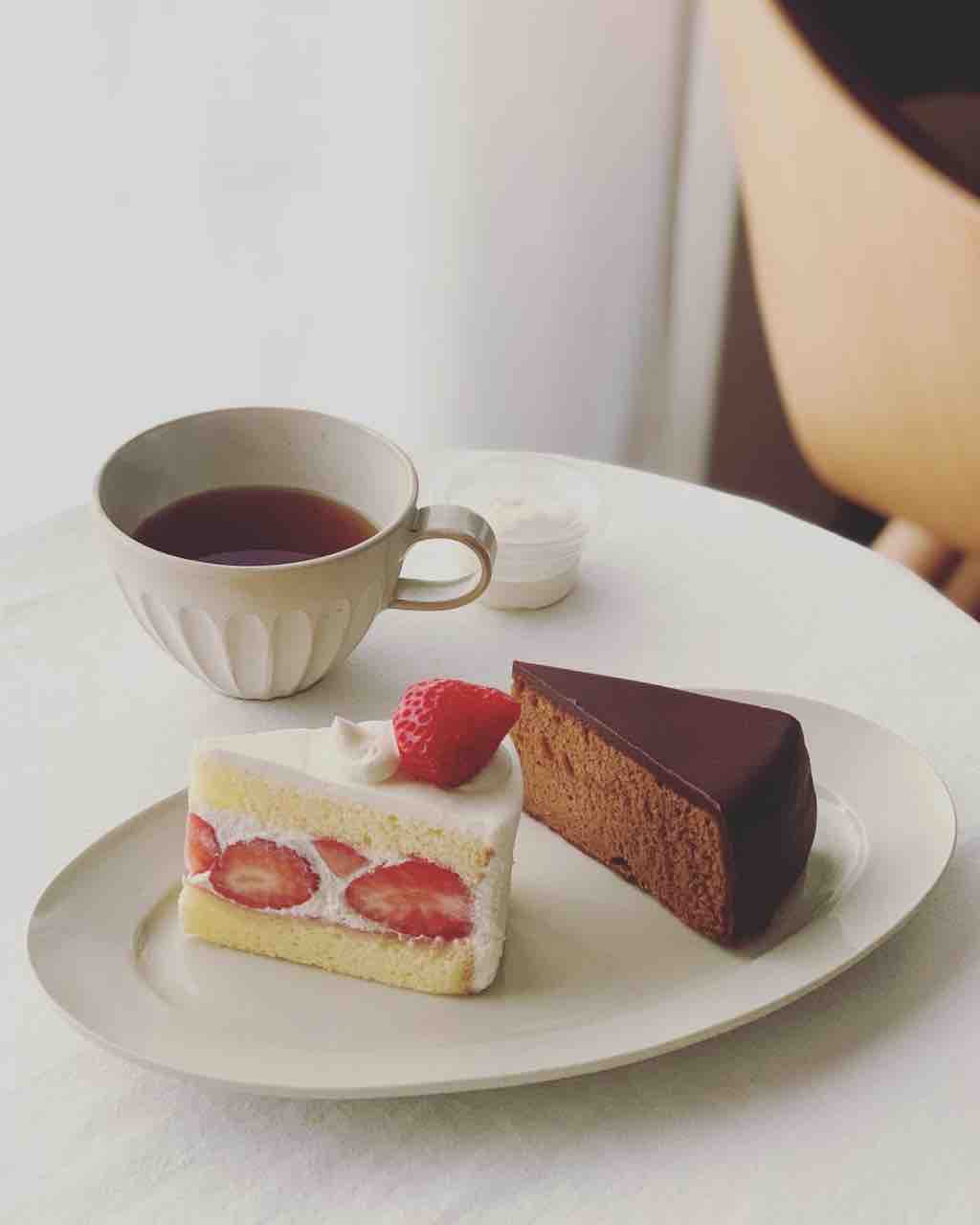 小川軒目黒店でショートケーキとザッハトルテ おいしくなくちゃ すべておすすめ お気に入り
