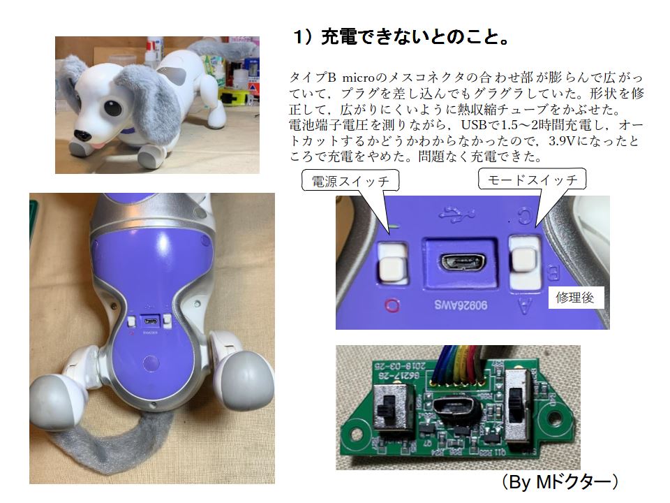 ハローズーマーミニチュアダックス 修理事例 : 大分おもちゃ病院