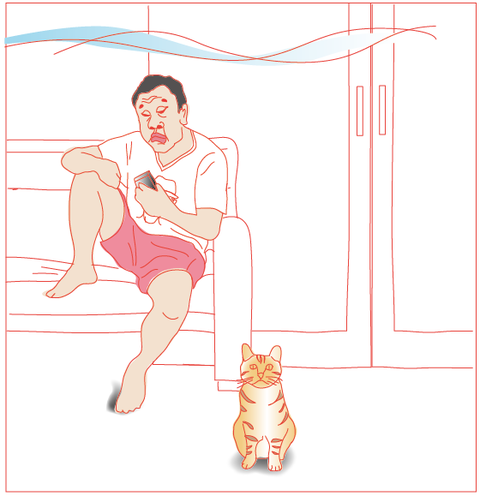 夏とネコとおじさん_5