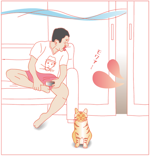 夏とネコとおじさん_4